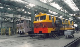 Budowa lokomotyw elektrycznych EP09 w Państwowej Fabryce Wagonów Pafawag we...