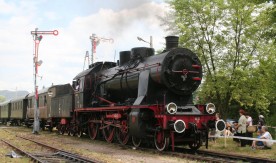 Parowóz Ok22-31 (depozyt Stacji Muzeum w Parowozowni Wolsztyn) z pociągiem...