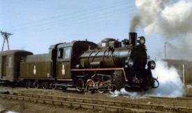 Parowóz Px48-1755 z pociągiem retro z Sochaczewa Wąskotorowego do Tułowic...