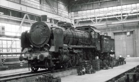 Parowóz Ok1-322 z 1921 r. w hali lokomotywowni Szczecin Port...